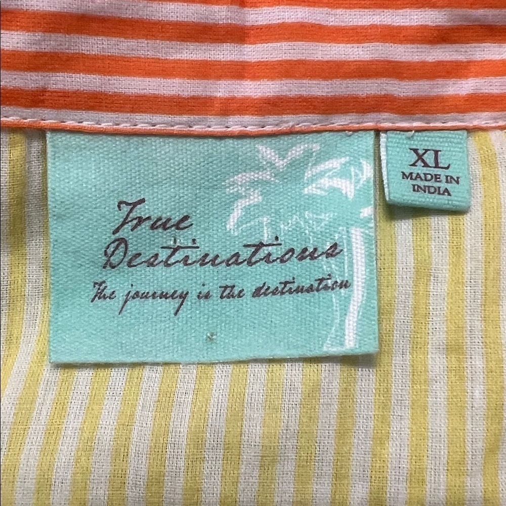 Colorblock Striped Button Down Shirt - Picture 3 of 9
